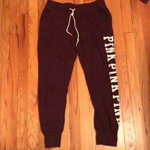 Victoria’s Secret/PINK Joggers Burgundy